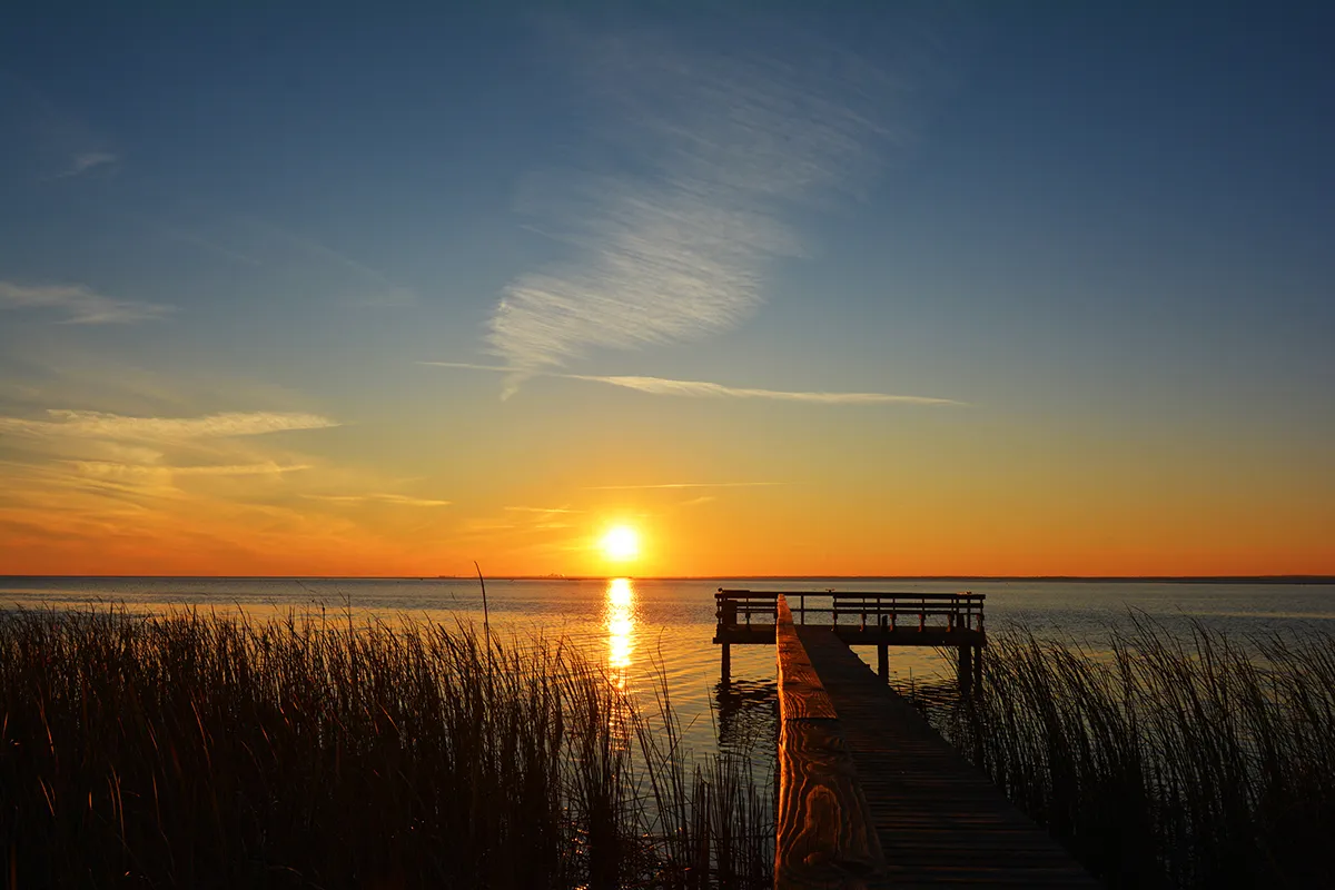 Sunset at the pier